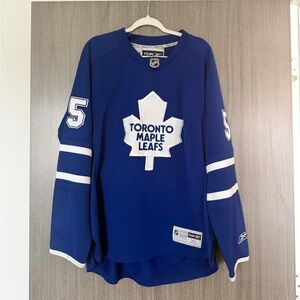 Reebok Blue and White Toronto Maple Leafs Jersey